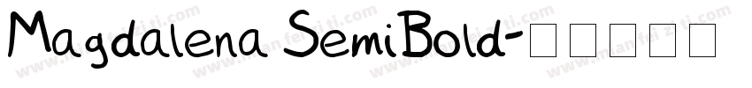 Magdalena SemiBold字体转换